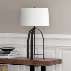Oakdale 26 in. Blackened Bronze Table Lamp by Meyer&Cross -Hot Sale HomeGlam Store blackened bronze meyer cross table lamps tl0702 4f 1000