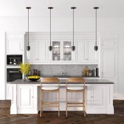 Lance 1-Light Blackened Steel Pendant with Seeded Glass Shade by Meyer&Cross -Hot Sale HomeGlam Store blackened steel meyer cross chandeliers pd0582 1f 1000