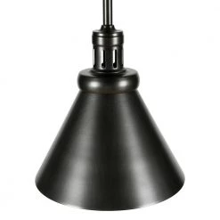 Zeno 1-Light Blackened Steel Pendant with Metal Shade by Meyer&Cross -Hot Sale HomeGlam Store blackened steel meyer cross chandeliers pd0720 1f 1000