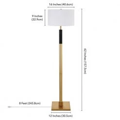 Teagan 62 in. Brass and Black Floor Lamp by Meyer&Cross -Hot Sale HomeGlam Store brass and black meyer cross floor lamps fl0729 44 1000