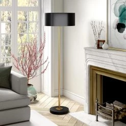 Hoffman 62.75 in. 2-Tone Brass and Blackened Bronze Floor Lamp with Metal Shade by Meyer&Cross 15 Hoffman 62.75 in. 2-Tone Brass and Blackened Bronze Floor Lamp with Metal Shade by Meyer&Cross -Hot Sale HomeGlam Store brass and blackened bronze meyer cross floor lamps fl1108 31 1000