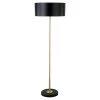 Hoffman 62.75 in. 2-Tone Brass and Blackened Bronze Floor Lamp with Metal Shade by Meyer&Cross -Hot Sale HomeGlam Store brass and blackened bronze meyer cross floor lamps fl1108 64 1000
