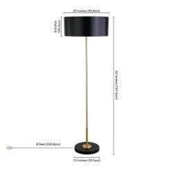 Hoffman 62.75 in. 2-Tone Brass and Blackened Bronze Floor Lamp with Metal Shade by Meyer&Cross 14 Hoffman 62.75 in. 2-Tone Brass and Blackened Bronze Floor Lamp with Metal Shade by Meyer&Cross -Hot Sale HomeGlam Store brass and blackened bronze meyer cross floor lamps fl1108 fa 1000