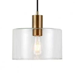 Henri 1-Light Hand-Blown Glass Pendant with Brass Accents by Meyer&Cross -Hot Sale HomeGlam Store brass meyer cross chandeliers pd0096 4f 1000