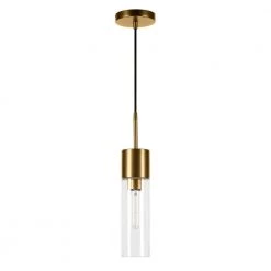 Lance Brass Metal and Glass Pendant by Meyer&Cross