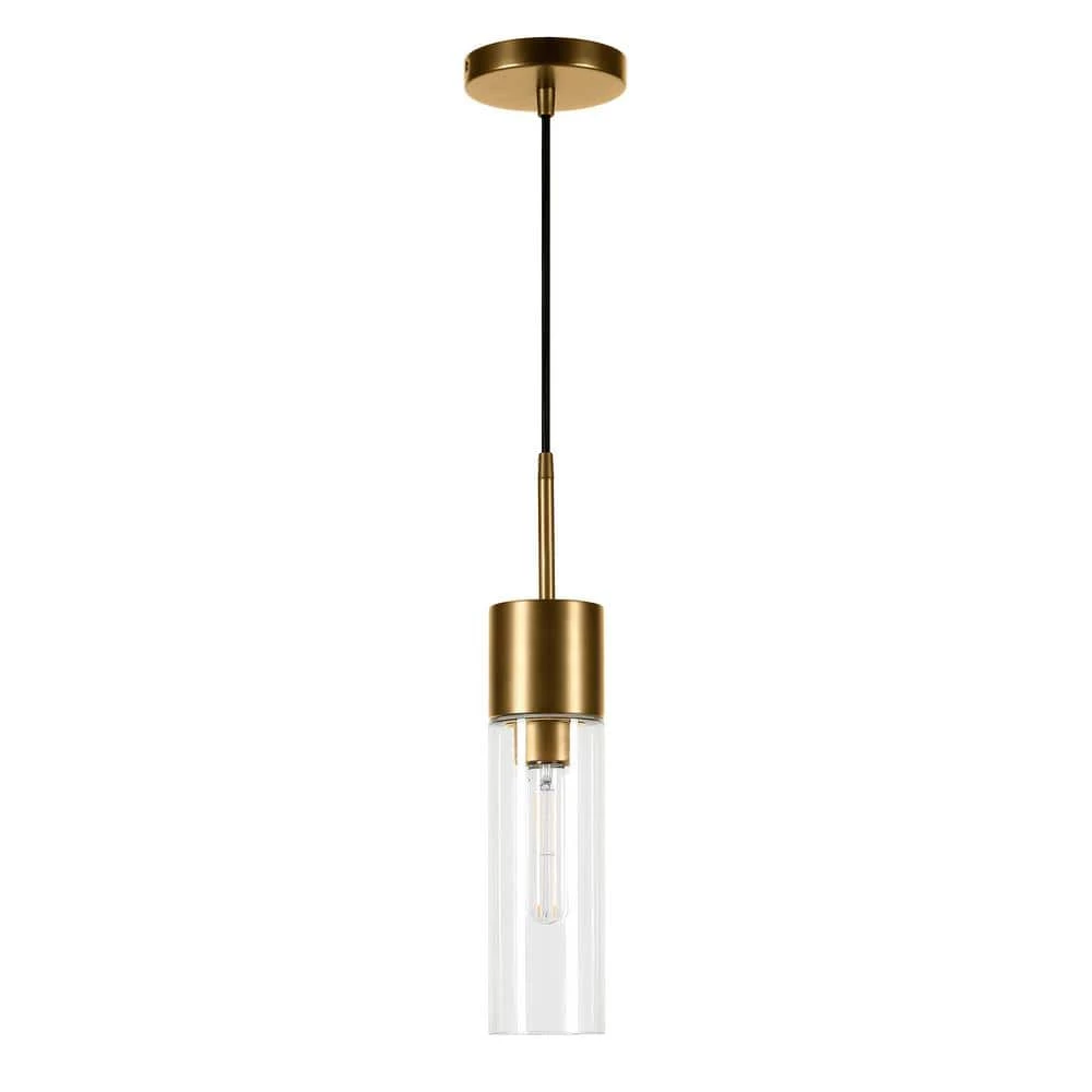Lance Brass Metal and Glass Pendant by Meyer&Cross 3 Lance Brass Metal and Glass Pendant by Meyer&Cross