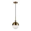 Orb 1-Light Small Globe Brass and Frosted Glass Pendant by Meyer&Cross -Hot Sale HomeGlam Store brass meyer cross chandeliers pd0332 64 1000