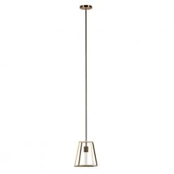 Rhom 1-Light Brass Framed Pendant by Meyer&Cross -Hot Sale HomeGlam Store brass meyer cross chandeliers pd0343 44 1000