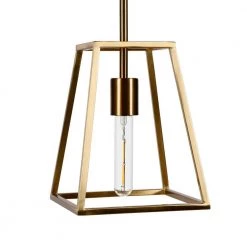 Rhom 1-Light Brass Framed Pendant by Meyer&Cross