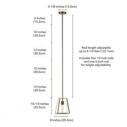 Rhom 1-Light Brass Framed Pendant by Meyer&Cross -Hot Sale HomeGlam Store brass meyer cross chandeliers pd0343 76 1000