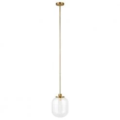 Agnolo 1-Light Brass Pendant with Clear Glass Shade by Meyer&Cross 13 Agnolo 1-Light Brass Pendant with Clear Glass Shade by Meyer&Cross -Hot Sale HomeGlam Store brass meyer cross chandeliers pd0490 1f 1000