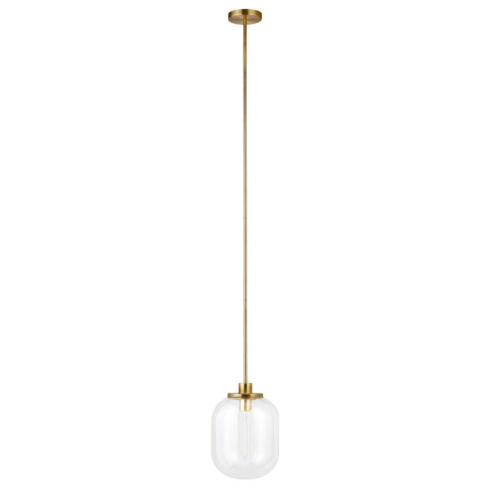 Agnolo 1-Light Brass Pendant with Clear Glass Shade by Meyer&Cross 7 Agnolo 1-Light Brass Pendant with Clear Glass Shade by Meyer&Cross - Image 5