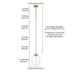 Agnolo 1-Light Brass Pendant with Clear Glass Shade by Meyer&Cross 14 Agnolo 1-Light Brass Pendant with Clear Glass Shade by Meyer&Cross -Hot Sale HomeGlam Store brass meyer cross chandeliers pd0490 44 1000