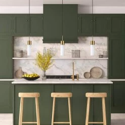 Lance 1-Light Brass Pendant with White Milk Glass Shade by Meyer&Cross -Hot Sale HomeGlam Store brass meyer cross chandeliers pd0491 1f 1000