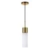 Lance 1-Light Brass Pendant with White Milk Glass Shade by Meyer&Cross -Hot Sale HomeGlam Store brass meyer cross chandeliers pd0491 64 1000