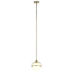 Cieonna 1-Light Brass Pendant with White Milk Glass Shade by Meyer&Cross 12 Cieonna 1-Light Brass Pendant with White Milk Glass Shade by Meyer&Cross -Hot Sale HomeGlam Store brass meyer cross chandeliers pd0493 c3 1000