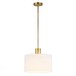 Henri 1-Light Brass Pendant with Fabric Shade by Meyer&Cross 13 Henri 1-Light Brass Pendant with Fabric Shade by Meyer&Cross -Hot Sale HomeGlam Store brass meyer cross chandeliers pd0596 c3 1000