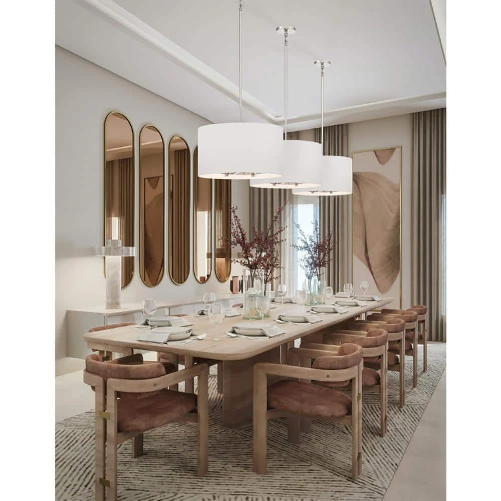 Henri 1-Light Brass Pendant with Fabric Shade by Meyer&Cross 4 Henri 1-Light Brass Pendant with Fabric Shade by Meyer&Cross - Image 2