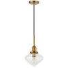 Zariza 1-Light Brass Pendant with Clear Glass Shade by Meyer&Cross -Hot Sale HomeGlam Store brass meyer cross chandeliers pd0612 64 1000