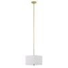 Ellis 1-Light Brass Pendant with Fabric Shade by Meyer&Cross