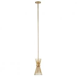 Andromeda 1-Light Brass Starburst Pendant by Meyer&Cross