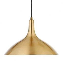 Barton 1-Light Brass Pendant with Metal Shade by Meyer&Cross -Hot Sale HomeGlam Store brass meyer cross chandeliers pd0762 44 1000
