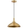Barton 1-Light Brass Pendant with Metal Shade by Meyer&Cross -Hot Sale HomeGlam Store brass meyer cross chandeliers pd0762 64 1000