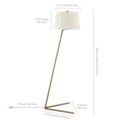 Markos 60-3/4 in. Brass Floor Lamp by Meyer&Cross -Hot Sale HomeGlam Store brass meyer cross floor lamps fl0010 44 1000