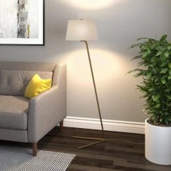 Markos 60-3/4 in. Brass Floor Lamp by Meyer&Cross -Hot Sale HomeGlam Store brass meyer cross floor lamps fl0010 66 1000