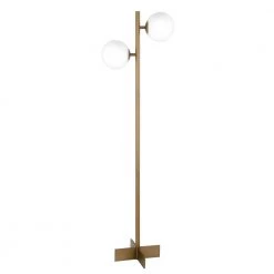 Twee 70-1/2 in. Brass Floor Lamp by Meyer&Cross