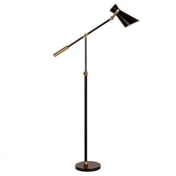 Pixar 65-1/2 in. Black and Brass Floor Lamp by Meyer&Cross