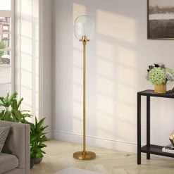 Agnolo 63.3 in. Brass Floor Lamp by Meyer&Cross -Hot Sale HomeGlam Store brass meyer cross floor lamps fl0355 c3 1000