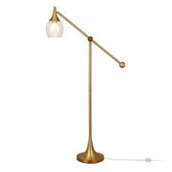 Ranger 59 in. Brass Finish Floor Lamp with Boom Arm by Meyer&Cross -Hot Sale HomeGlam Store brass meyer cross floor lamps fl0368 4f 1000