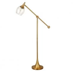 Ranger 59 in. Brass Finish Floor Lamp with Boom Arm by Meyer&Cross