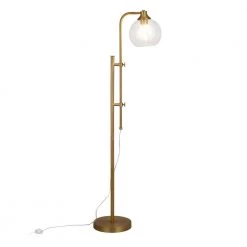 Antho 68 in. H Adjustable Brass Floor Lamp by Meyer&Cross -Hot Sale HomeGlam Store brass meyer cross floor lamps fl0369 4f 1000