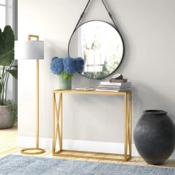 Grayson 64 in. Brass Finish Floor Lamp with Round Shade by Meyer&Cross -Hot Sale HomeGlam Store brass meyer cross floor lamps fl0372 31 1000