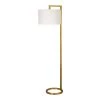 Grayson 64 in. Brass Finish Floor Lamp with Round Shade by Meyer&Cross -Hot Sale HomeGlam Store brass meyer cross floor lamps fl0372 64 1000