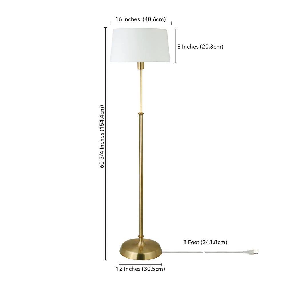 Derek 60-3/4 in. Brass Floor Lamp by Meyer&Cross 6 Derek 60-3/4 in. Brass Floor Lamp by Meyer&Cross - Image 4