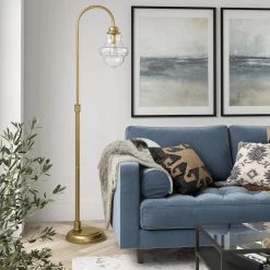 Sara 70 in. Brass Floor Lamp with Seeded Glass Shade by Meyer&Cross 13 Sara 70 in. Brass Floor Lamp with Seeded Glass Shade by Meyer&Cross -Hot Sale HomeGlam Store brass meyer cross floor lamps fl0433 1f 1000