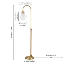 Sara 70 in. Brass Floor Lamp with Seeded Glass Shade by Meyer&Cross 15 Sara 70 in. Brass Floor Lamp with Seeded Glass Shade by Meyer&Cross -Hot Sale HomeGlam Store brass meyer cross floor lamps fl0433 fa 1000