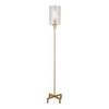 Panos 66-1/4 in. Brass Finish Floor Lamp with Seeded Glass Shade by Meyer&Cross -Hot Sale HomeGlam Store brass meyer cross floor lamps fl0436 64 1000