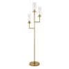 Basso 69.5 in. Brass Torchiere 3-Light Floor Lamp with Seeded Glass Shades by Meyer&Cross -Hot Sale HomeGlam Store brass meyer cross floor lamps fl0603 64 1000