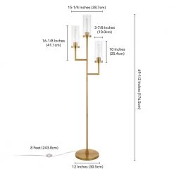 Basso 69.5 in. Brass Torchiere 3-Light Floor Lamp with Seeded Glass Shades by Meyer&Cross 14 Basso 69.5 in. Brass Torchiere 3-Light Floor Lamp with Seeded Glass Shades by Meyer&Cross -Hot Sale HomeGlam Store brass meyer cross floor lamps fl0603 fa 1000