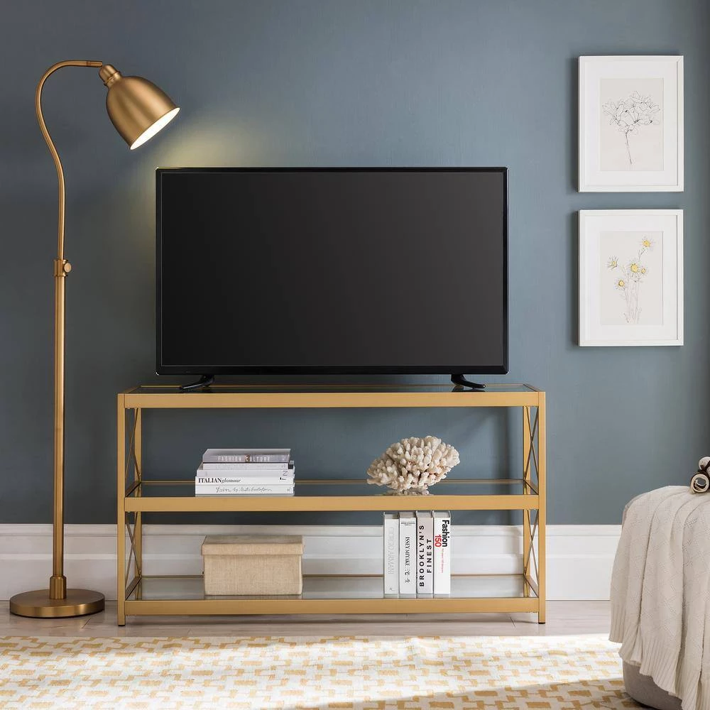 Vincent 68 in. Brass Floor Lamp with Adjustable Height by Meyer&Cross 10 Vincent 68 in. Brass Floor Lamp with Adjustable Height by Meyer&Cross - Image 8