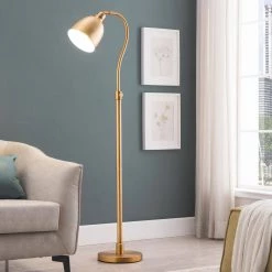 Vincent 68 in. Brass Floor Lamp with Adjustable Height by Meyer&Cross 12 Vincent 68 in. Brass Floor Lamp with Adjustable Height by Meyer&Cross -Hot Sale HomeGlam Store brass meyer cross floor lamps fl0692 4f 1000