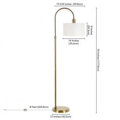 Veronica 70 in. Brass Arc Floor Lamp by Meyer&Cross 12 Veronica 70 in. Brass Arc Floor Lamp by Meyer&Cross -Hot Sale HomeGlam Store brass meyer cross floor lamps fl0724 44 1000