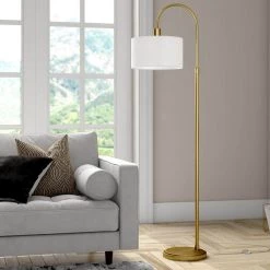 Veronica 70 in. Brass Arc Floor Lamp by Meyer&Cross 10 Veronica 70 in. Brass Arc Floor Lamp by Meyer&Cross -Hot Sale HomeGlam Store brass meyer cross floor lamps fl0724 4f 1000