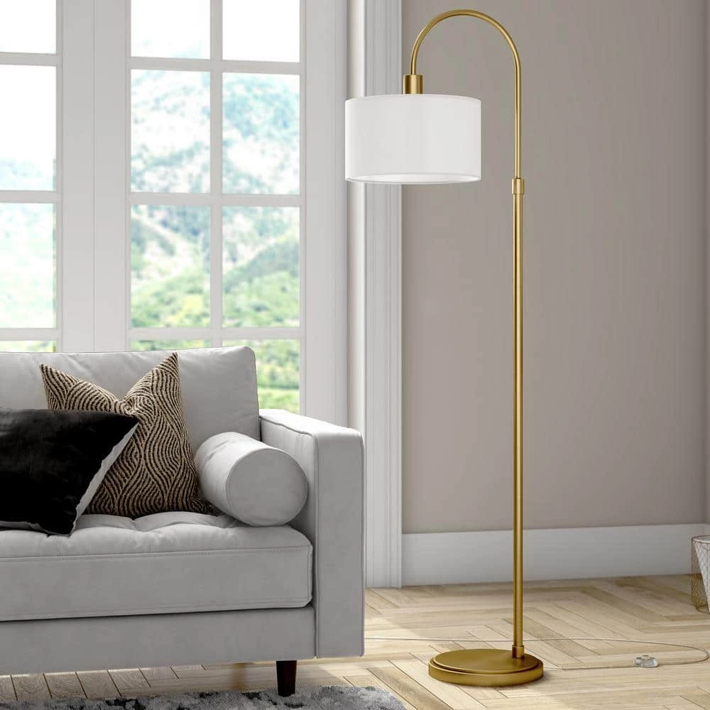 Veronica 70 in. Brass Arc Floor Lamp by Meyer&Cross 5 Veronica 70 in. Brass Arc Floor Lamp by Meyer&Cross - Image 3