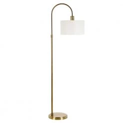 Veronica 70 in. Brass Arc Floor Lamp by Meyer&Cross