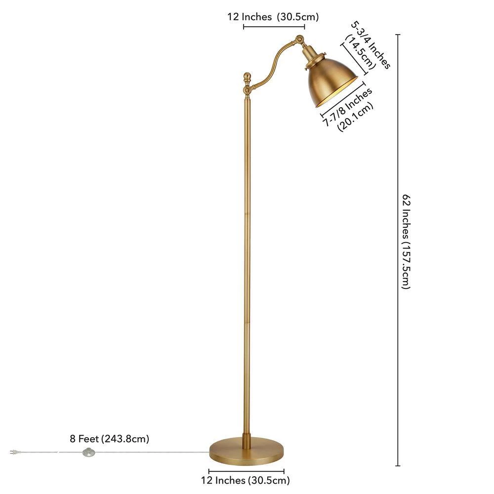 Beverly 65 in. Brass Floor Lamp by Meyer&Cross 8 Beverly 65 in. Brass Floor Lamp by Meyer&Cross - Image 6